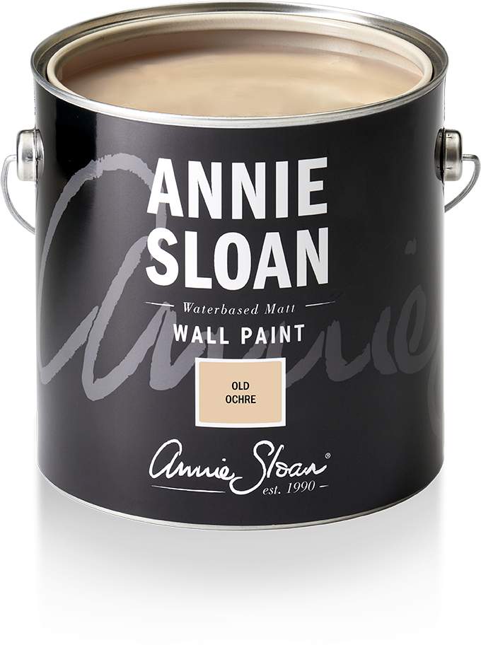 2.5 litre tin of Old Ochre wall paint by Annie Sloan