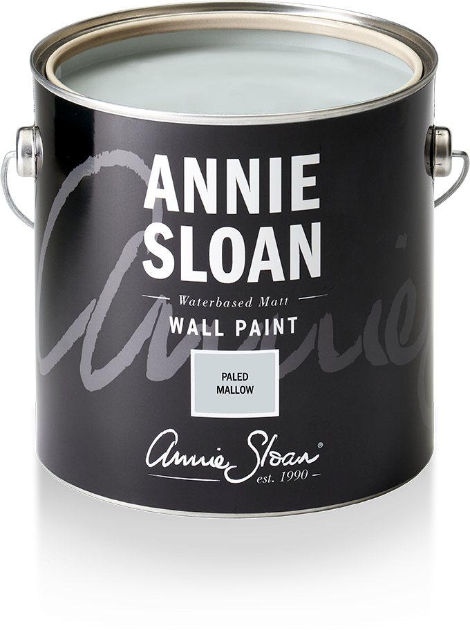 Paled blue wall paint by Annie Sloan in 2.5l tin