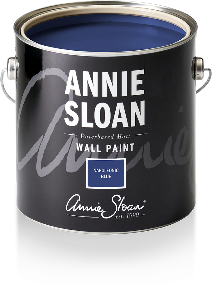 Annie Sloan Napoleonic Blue wall paint in 2.5l tin
