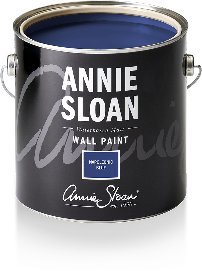 Annie Sloan Napoleonic Blue wall paint in 2.5l tin