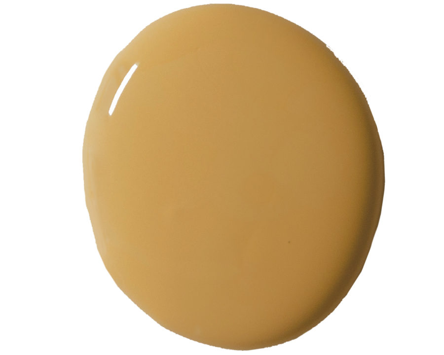 Annie Sloan's Carnaby Yellow wall paint blob swatch