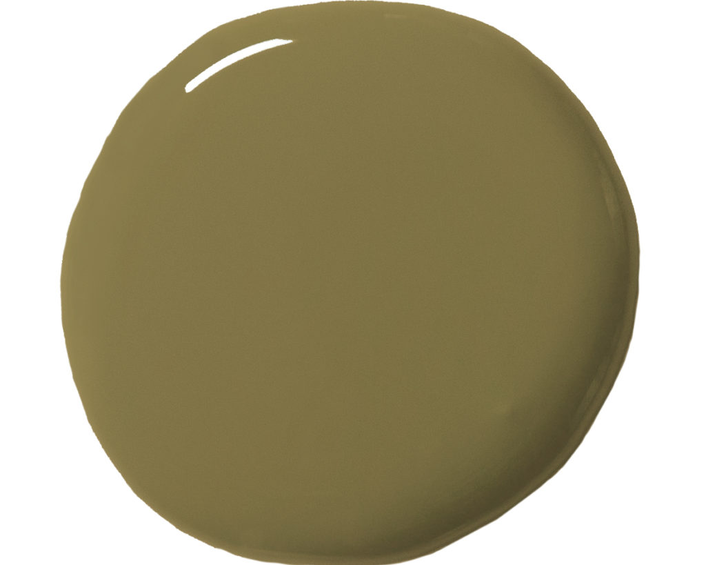 Annie Sloan's Olive wall paint blob swatch