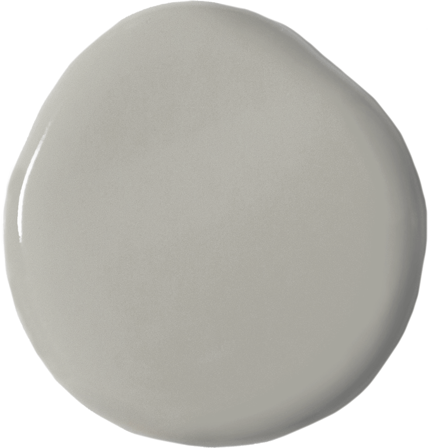 Annie Sloan's Paris Grey wall paint blob swatch