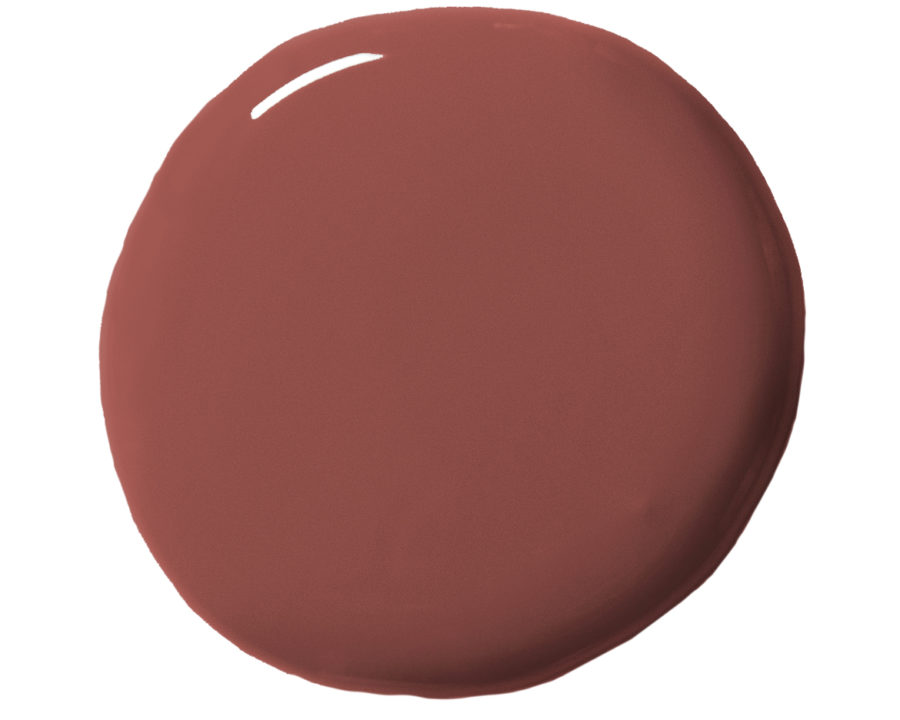 Annie Sloan's Primer Red wall paint blob swatch