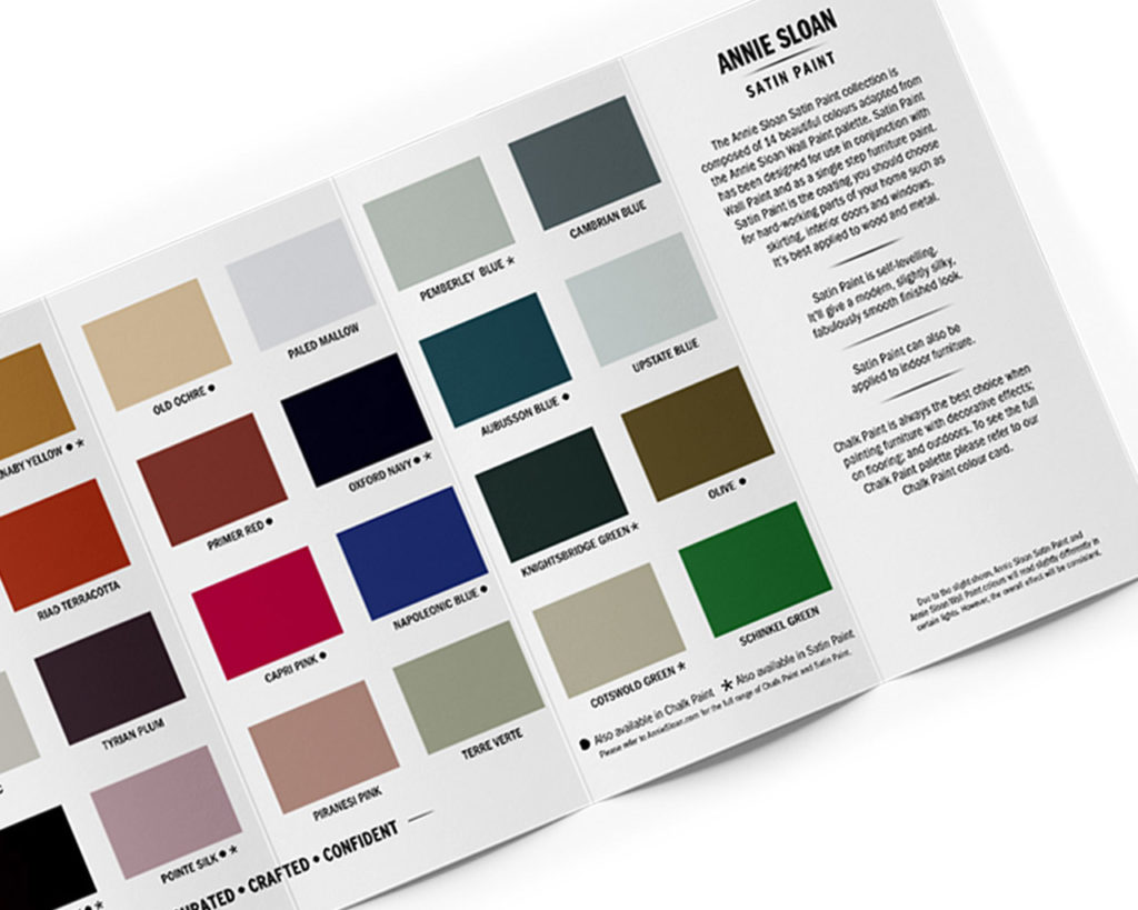 Annie Sloan Wall Paint & Satin Paint Colour Card