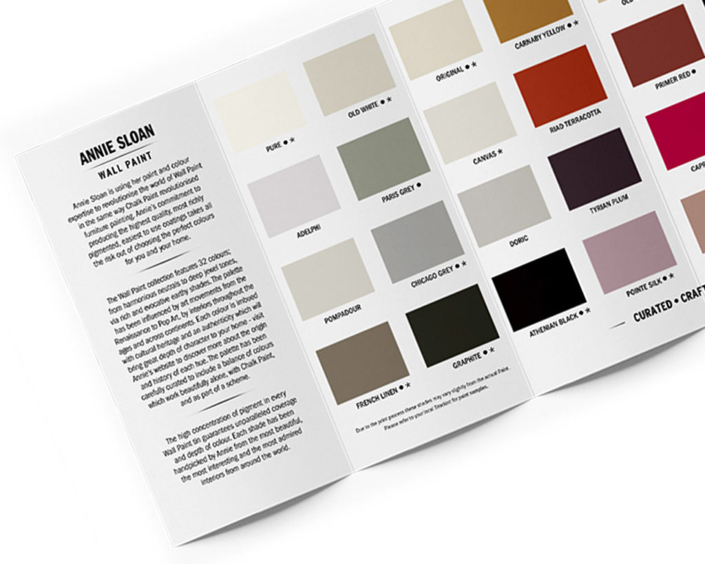 Annie Sloan Wall Paint & Satin Paint Colour Card