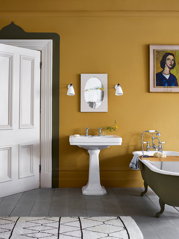 Yellow on sale paint wall