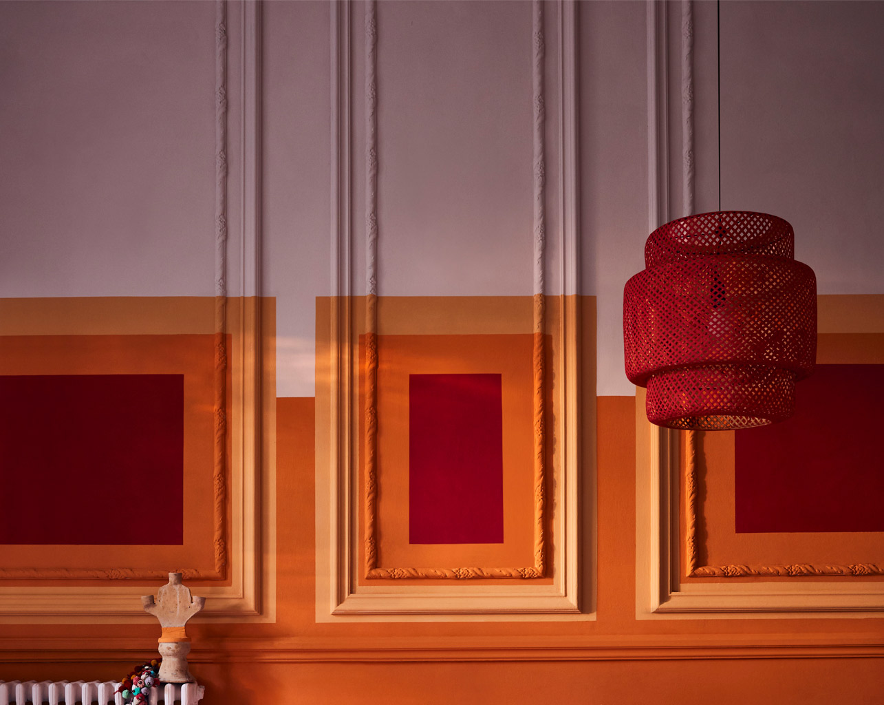 Wall painted in Autumnal Annie Sloan Chalk Paint