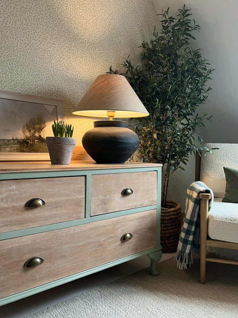 Coolabah Green Chalk Paint on a chest of drawers