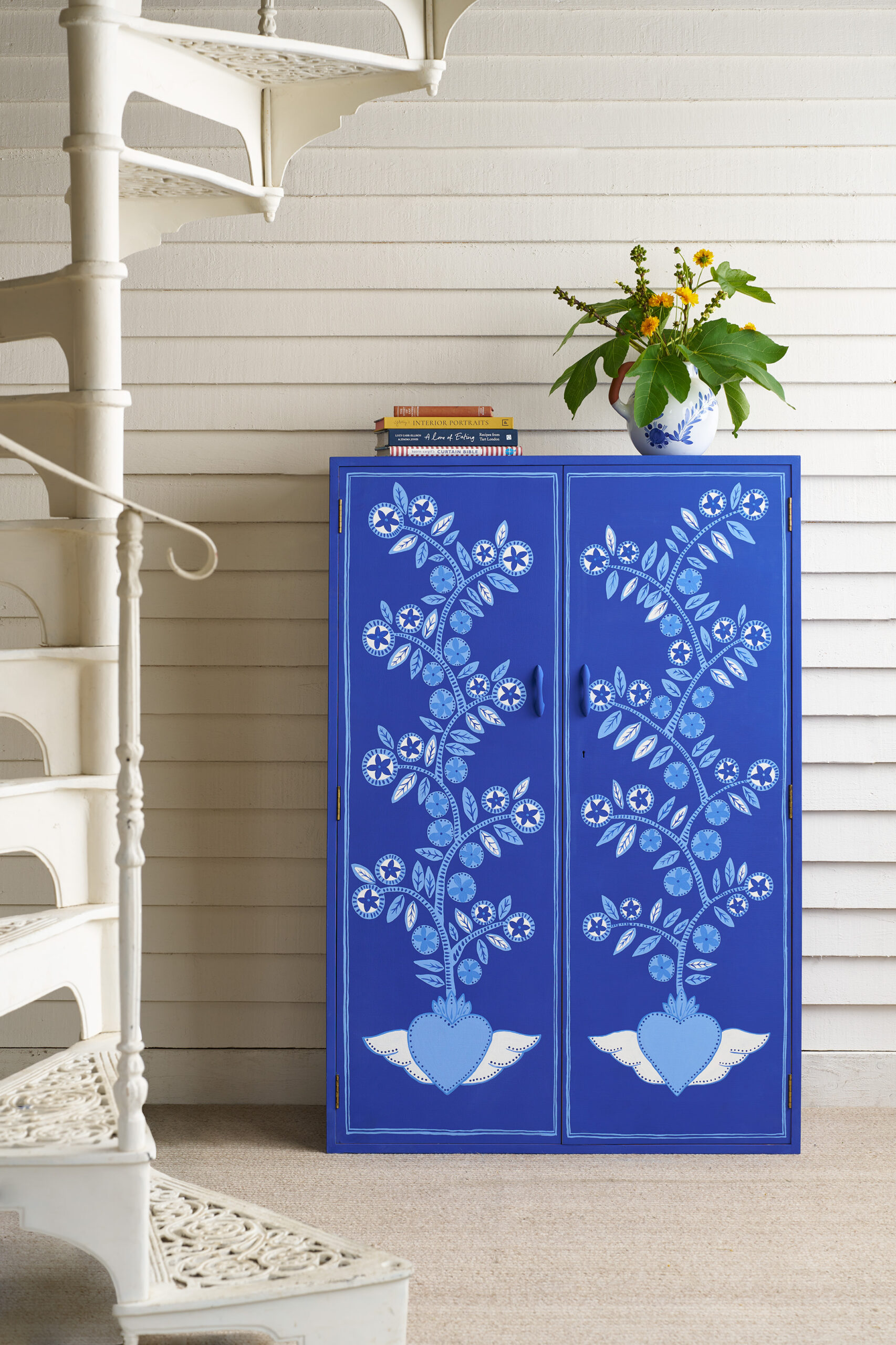 Frida Blue Chalk Paint used on sideboard