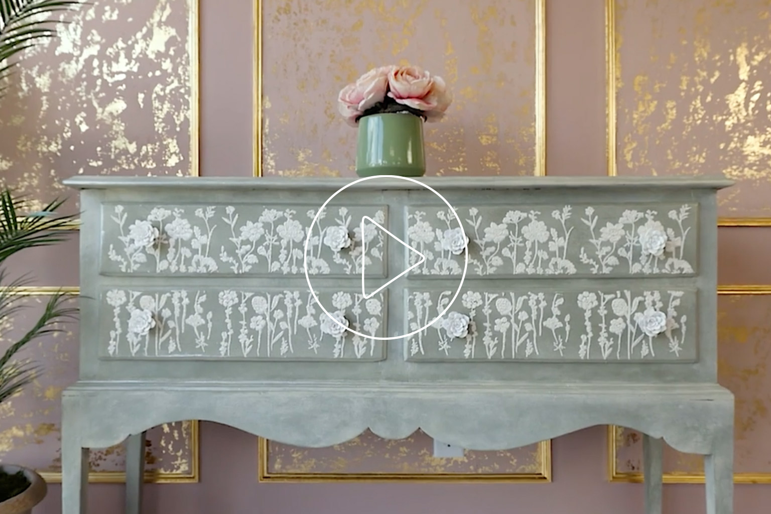 How to create raised stencil art on furniture | Annie Sloan
