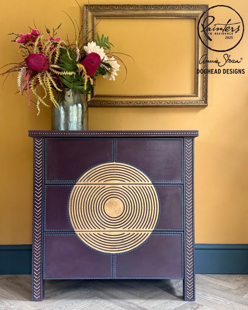 Doghead Designs painted chest of drawers - Annie Sloan