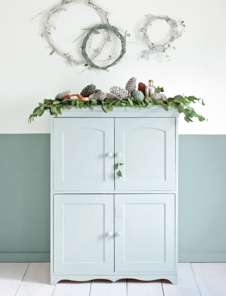 Annie Sloan - Minimal-Scandinavian-Forest-Cabinet-painted-with-Chalk-Paint-by-Annie-Sloan-in-Duck-Egg-Blue-and-Old-White